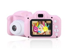 CP X2 Bērnu Digitālā Foto un Video Kamera ar MicroSD kartes slotu 2'' LCD krāsu displeju Rozā