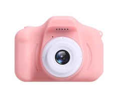 CP X2 Bērnu Digitālā Foto un Video Kamera ar MicroSD kartes slotu 2'' LCD krāsu displeju Rozā