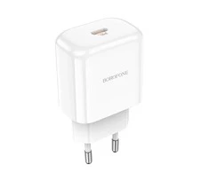 Dėklas Įkroviklis Borofone BN3 20W USB-C baltas