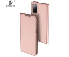 Dux Ducis Skin Pro Samsung Galaxy S23 Plus atverčiamas card wallet su stoveliu dėklas telefonui rožinės spalvos