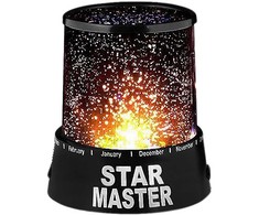 Elight STM Star Master Divu režīmu Zvaigžņu debesu projektors ar 4x AA / USB Vada strāvu Melna