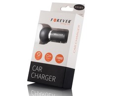 Forever 1A kompaktiško dizaino automobilinis įkroviklis Micro USB (universalus) 1,2 m laidas Euro CE (ES lizdinė plokštelė)