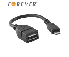 Forever adapter USB - microUSB juodos spalvos