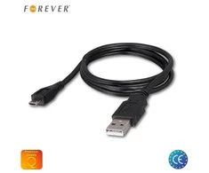Forever kabelis USB - microUSB 1,0 m 1A juodos spalvos