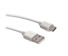 Forever kabelis USB - USB-C 1,0 m 2A baltos spalvos