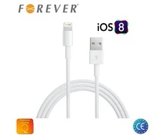 Kabelis Forever Lightning iPhone 5/6 whi