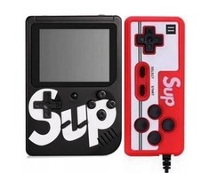 GameBox R2 8bit Portatīva Retro Spēļu konsole ar 400 spēlēm 3'' LCD 1x Kontrolieri un TV RCA vadu Melna