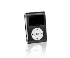  Setty Metal Clip MP3 grotuvas with FM Radio LCD Ekranas Micro SD Slot iki 32GB built-in Li-Ion Baterija Juodas