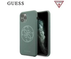 Dėklas GUESS HARD CASE SILICONE 4G TONE ON TONE GUHCN65LS4GKA IPHONE 11 PRO MAX KAKI