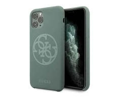 Dėklas GUESS HARD CASE SILICONE 4G TONE ON TONE GUHCN65LS4GKA IPHONE 11 PRO MAX KAKI
