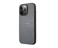 Guess GUHCP13LPSASBGR iPhone 13 Pro / 13 6.1" pilkas/pilkas Saffiano Strap