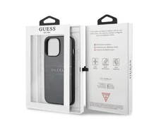 Guess GUHCP13LPSASBGR iPhone 13 Pro / 13 6.1" pilkas/pilkas Saffiano Strap