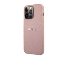 Dėklas Guess GUHCP13LPSASBPI iPhone 13 Pro / 136,1" rožinė/pink hardcase Saffiano Stripe