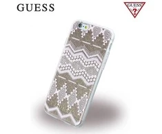 Dėklas GUESS HARD CASE AZTEC TRIBAL 3DGUHCP7TGPI IPHONE 7 / 8 / SE 2020 TAUPE