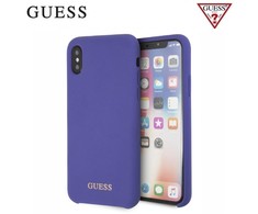 Guess GUHCPXLSGLUV iPhone X/Xs violetinė/violetinė hard case Silicone