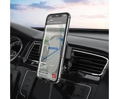 Belaidis automobilinis įkroviklis-laikiklis Hoco (CA105) 15W (palaiko QI standartą) juodas