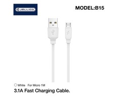 JELLICO cable B15 Micro 3.1A 1M Baltas