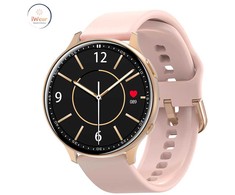 Išmanusis laikrodis iWear Active 2, Rožinio aukso spalvos korpusas su rožinės spalvos dirželiu