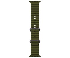 iWear S1 rievėtas minkštas silikoninis 20 mm dirželis, skirtas Apple Watch 49 mm / 45 mm / 44 mm / 42 mm Haki Žalias