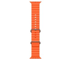 iWear S1 rievėtas minkštas silikoninis 20 mm dirželis, skirtas Apple Watch 49 mm / 45 mm / 44 mm / 42 mm Oranžinis
