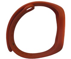 iLike iWear universalus silikoninis dirželis išmaniųjų apyrankių modeliams – SM6 SM7 SM8 (18x250mm) Raudonas