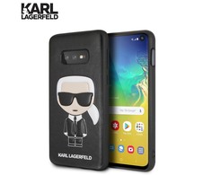 Karl Lagerfeld KLHCS10LIKPUBK S10e G970 hardcase juoda/juodas Iconic Karl Embossed