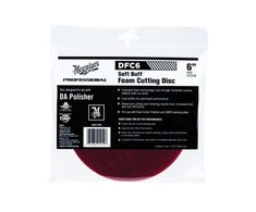 Meguiars DFC6 PRO 6'' 150 mm minkštas Buff DA (dviejų veiksmų) putplasčio pjovimo diskas – universalus su lipniu fiksavimu bet kokiam poliruokliui (JAV)