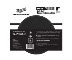 Meguiars DFF5 PRO 5 colių 125 mm minkštas Buff DA (dviejų veiksmų) putplasčio apdorojimo diskas – universalus su lipniu tvirtinimu bet poliruokliui (JAV)