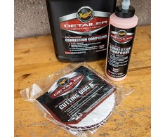Meguiars DMC6 PRO 6'' 150 mm minkšto mikropluošto pjovimo poliravimo diskas (2 vnt) – universalus su lipniu tvirtinimu bet kokiam poliruokliui (JAV)