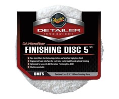 Meguiars DMF5 PRO 5'' 125 mm minkšto mikropluošto apdailos poliravimo diskas (2 vnt) – universalus su lipniu tvirtinimu bet kokiam poliruokliui (JAV)