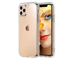 Mercury "Anti-Geltona aging" Jelly Ultra plonas galinio dangtelio dėklas, skirtas Apple iPhone 11 Pro Transparent