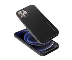Mercury i-Jelly Metal Effect Thin TPU Hard Protection galinio dangtelio dėklas, skirtas iPhone 13 Pro Max Cosmo Juodas