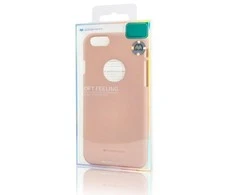 Mercury Soft feeling Super Thin TPU Matinio paviršiaus galinio dangtelio dėklas, skirtas Samsung G955 Galaxy S8 Plus Rožinė smėlio