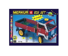 „Merkur 4 Retro Dad“ mokomoji metalo konstrukcija „Mega rinkinys“ (602 dalys) 40 modelių (5 m. ir daugiau)