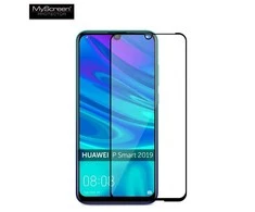 MyScreen Diamond glass edge Full Glue Ekrano apsauga, Huawei, P Smart 2019, Grūdintas stiklas, Skaidrus/Juodas