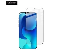 LCD apsauginis stikliukas MyScreen Diamond Edge Full Glue Apple iPhone 12 mini juodas