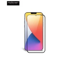 LCD apsauginis stikliukas MyScreen Diamond Edge Full Glue Apple iPhone 12/12 Pro juodas