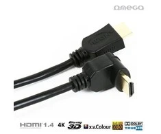 Omega kabelis HDMI 1.4 Angular 3m (41853)