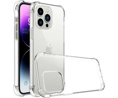 Pferd TakeMe Anti-Shock Extra Protection 0,5 mm galinio dangtelio dėklas, skirtas Apple iPhone 14 Plus Transparent