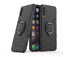Pferd TakeMe Armor galinio dangtelio dėklas su stovu / piršto žiedu / magnetiniu automobiliniu laikikliu Samsung A73 5G (A736B) Juoda