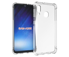 Pferd TakeMe Anti-Shock Extra Protection 0,5 mm Galinio dangtelio dėklas, skirtas Samsung Galaxy A20E (A202F) Skaidrus