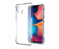 Pferd TakeMe Anti-Shock Extra Protection 0,5 mm Galinio dangtelio dėklas, skirtas Samsung Galaxy A20E (A202F) Skaidrus