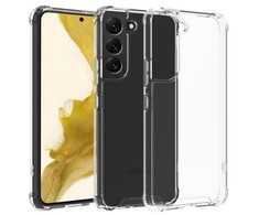 Pferd TakeMe Anti-Shock Extra Protection 0,5 mm Galinio dangtelio dėklas Samsung Galaxy S22 Plus (S906B) Skaidrus