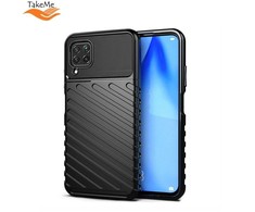 Pferd TakeMe Thunder TPU itin plonas galinio dangtelio dėklas, skirtas Samsung Galaxy S22 Plus (S906B) Juodas