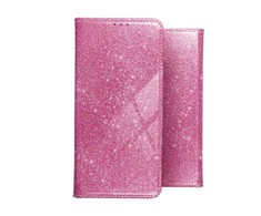 TakeMe 3D-Crystal Shine Magnetic Fix Book Dėklas, skirtas Samsung Galaxy M51 (M515F) Rožinė