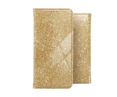 TakeMe 3D-Crystal Shine Magnetic Fix Book Dėklas, skirtas Samsung Galaxy M51 (M515F) Gold