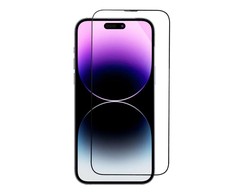 Pferd TakeMe 5D Full Face &amp; Glue Tempered juodas rėmas grūdintas stiklas + lengvas aplikatorius Apple iPhone 14 Pro