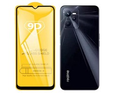 Pferd „TakeMe 9D Hybrid Flexi“ visiškai paviršiaus apsaugantis stiklas, skirtas Realme C35 juodam rėmeliui