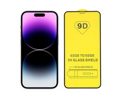 Pferd TakeMe 9D Hybrid Flexi visiškai paviršiaus apsaugantis stiklas Apple iPhone 14 juodas rėmelis