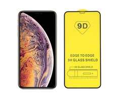 TakeMe 9D Hybrid Flexi visiškai paviršiaus apsaugantis stiklas, skirtas Apple iPhone 12 Pro Max juodam rėmeliui